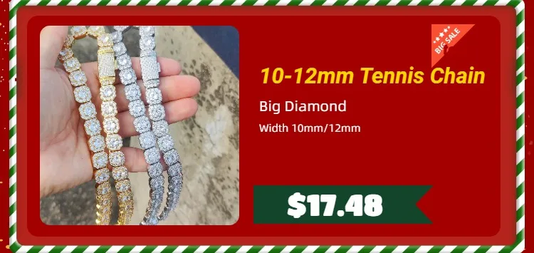 Luxury Jewelry 24mm Diamond Chain Men Iced Out Bling CZ Silver/Gold Plated Rapper Hip Hop Thick Cuban Link Necklace Gift for Him