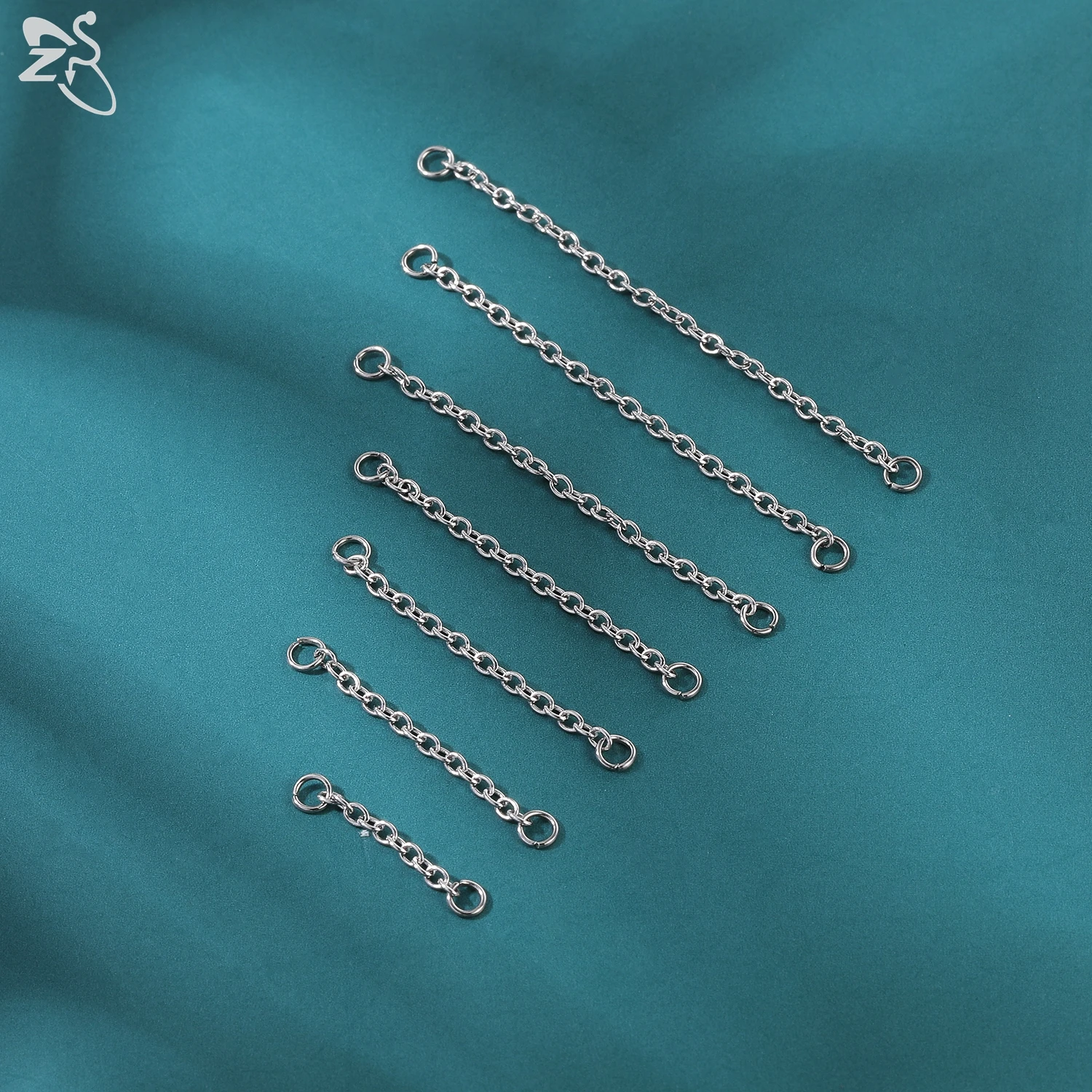 ZS 1 PC Gold Color Stainless Steel Nose Chain 17/24/32/35/40/45/50MM Tassel Ear Helix Bridge Piercing Chains Accessories Jewelry