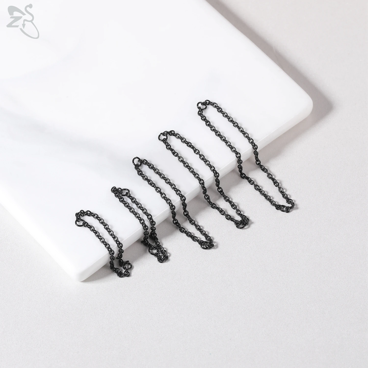 ZS 1 PC Gold Color Stainless Steel Nose Chain 17/24/32/35/40/45/50MM Tassel Ear Helix Bridge Piercing Chains Accessories Jewelry