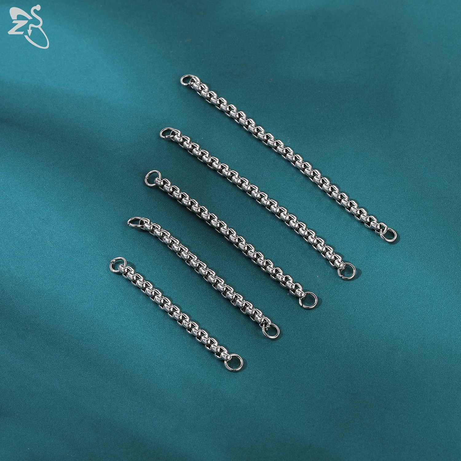 ZS 1 PC Gold Color Stainless Steel Nose Chain 17/24/32/35/40/45/50MM Tassel Ear Helix Bridge Piercing Chains Accessories Jewelry