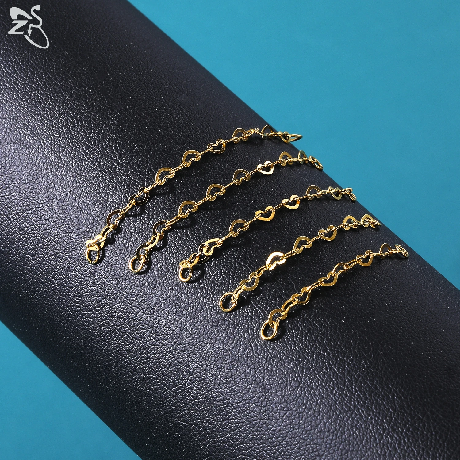 ZS 1 PC Gold Color Stainless Steel Nose Chain 17/24/32/35/40/45/50MM Tassel Ear Helix Bridge Piercing Chains Accessories Jewelry