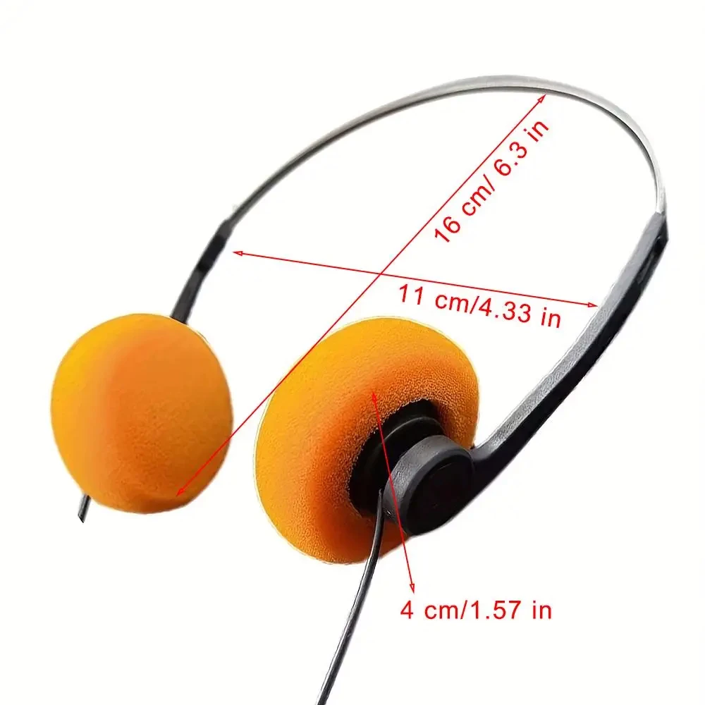 3.5MM Retro Nostalgic Earphones, MP3 Earphones, Personalized Walkman Classic Sports CD Photography Props Wired Headphones