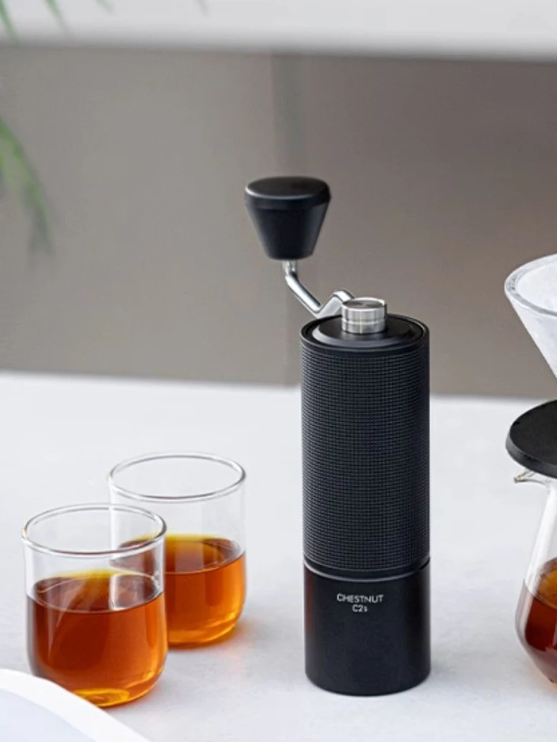 TIMEMORE Chestnut C2S Manual Coffee Grinder New Upgrade Integrated Metal Body Portable Hand Grinder Great For Travel Camping