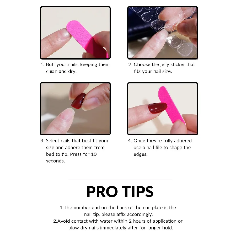 24PCS/1BOX Red Bow Gold Powder Checkerboard Fake Nails