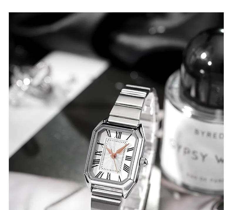 Dropshipping Luxury Women Quartz Watch Casual Fashion  Stainless Steel Strap Wristwatch Relojes Para Mujer Ladies Gifts