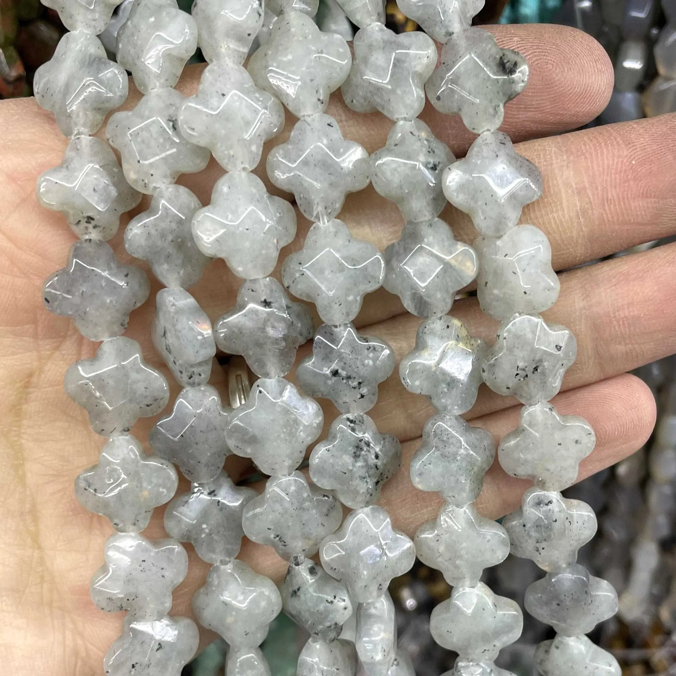 Natural Labradorite Gems Stone Faceted Round Rondelle Loose Beads For Jewelry Making DIY Bracelet Necklace Handmade Accessories