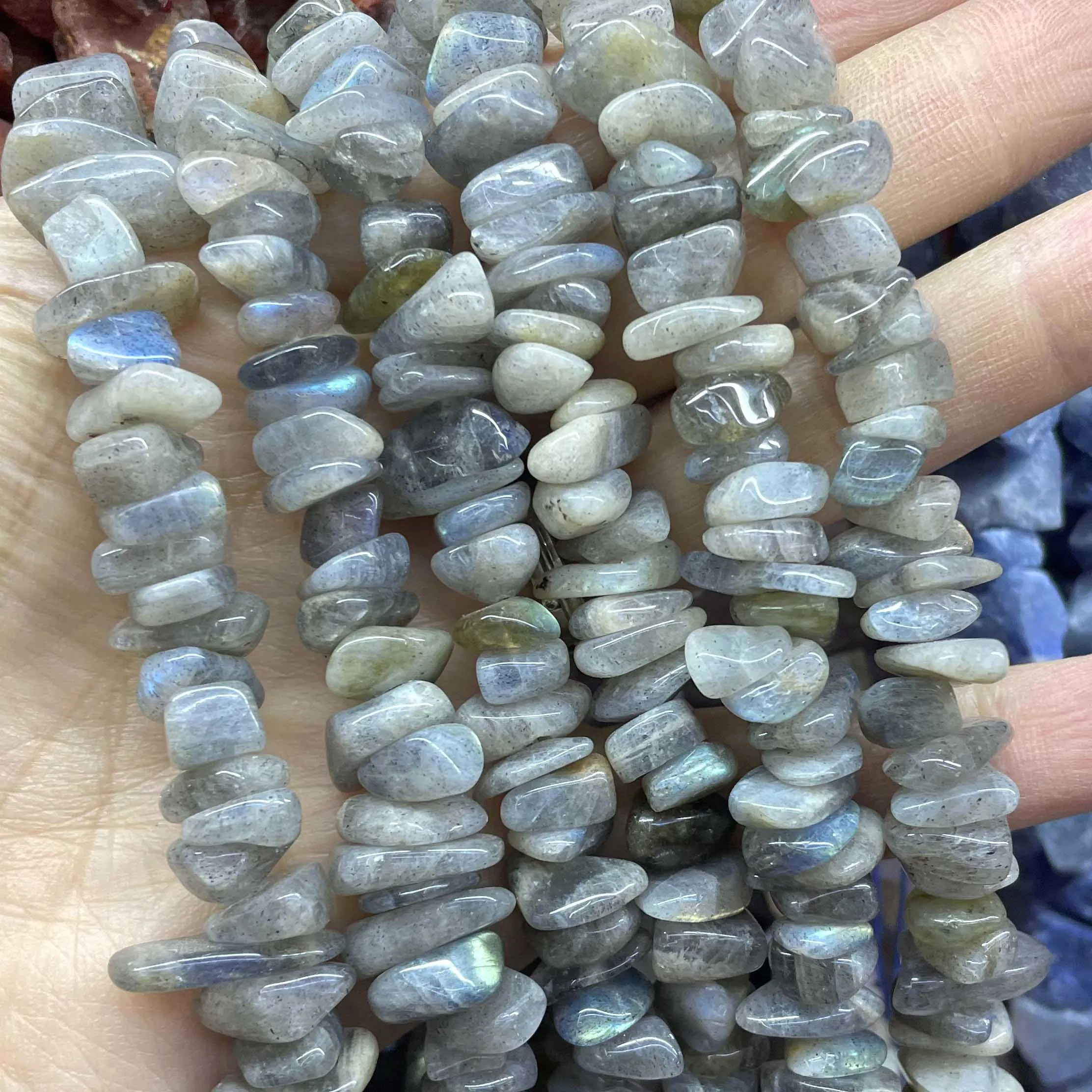 Natural Labradorite Gems Stone Faceted Round Rondelle Loose Beads For Jewelry Making DIY Bracelet Necklace Handmade Accessories