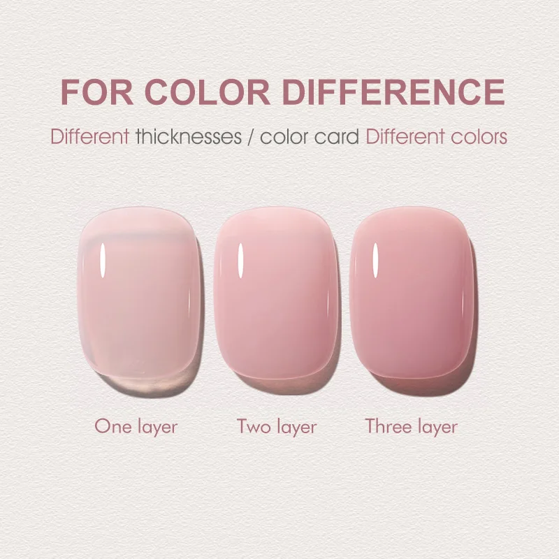 VENALISA Semi Transparent French Pink Color Rubber Base Coat Nail Gel Polish Jelly Nail Camouflage Soak off UV LED Nail Gel
