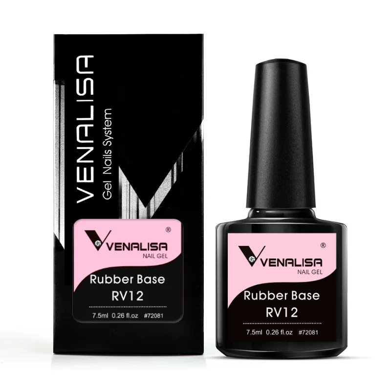 VENALISA Semi Transparent French Pink Color Rubber Base Coat Nail Gel Polish Jelly Nail Camouflage Soak off UV LED Nail Gel
