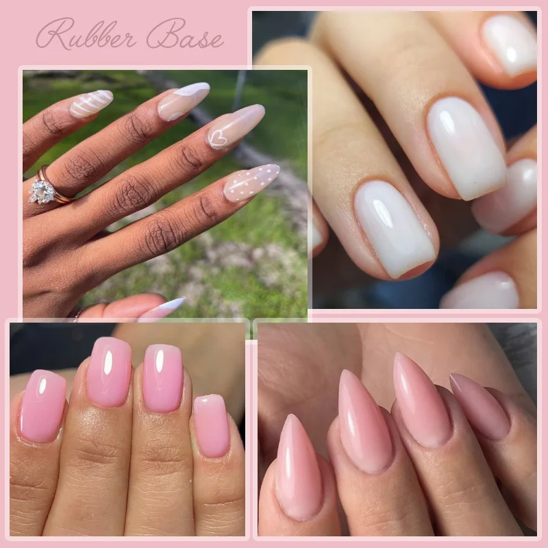 VENALISA Semi Transparent French Pink Color Rubber Base Coat Nail Gel Polish Jelly Nail Camouflage Soak off UV LED Nail Gel