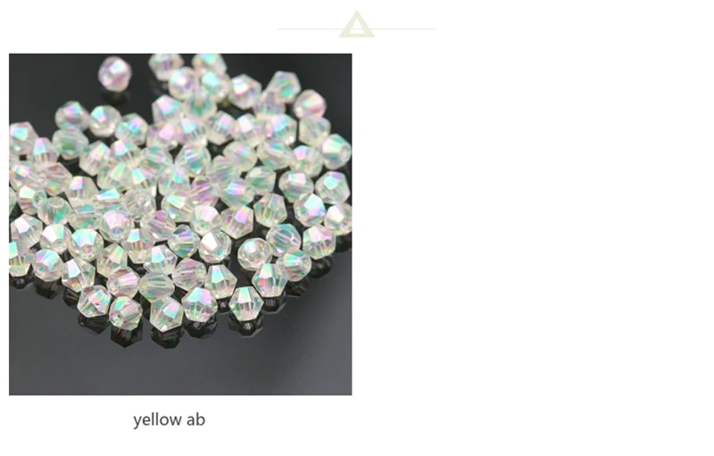 4mm Shiny Metal Color Bicone Beads 5238 Glass Beads Half Plated Color Beads Crystal Jewelry Beads for Jewelry Making 120pcs/Lot