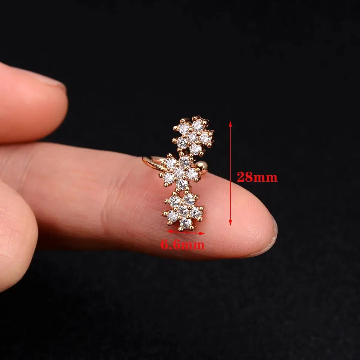 1Pc Fashion Crystal cz Star Leaf Clip Earrings for Women Men Creative Simple C Ear Cuff Non-Piercing Ear Clip 2024 Trend Jewelry