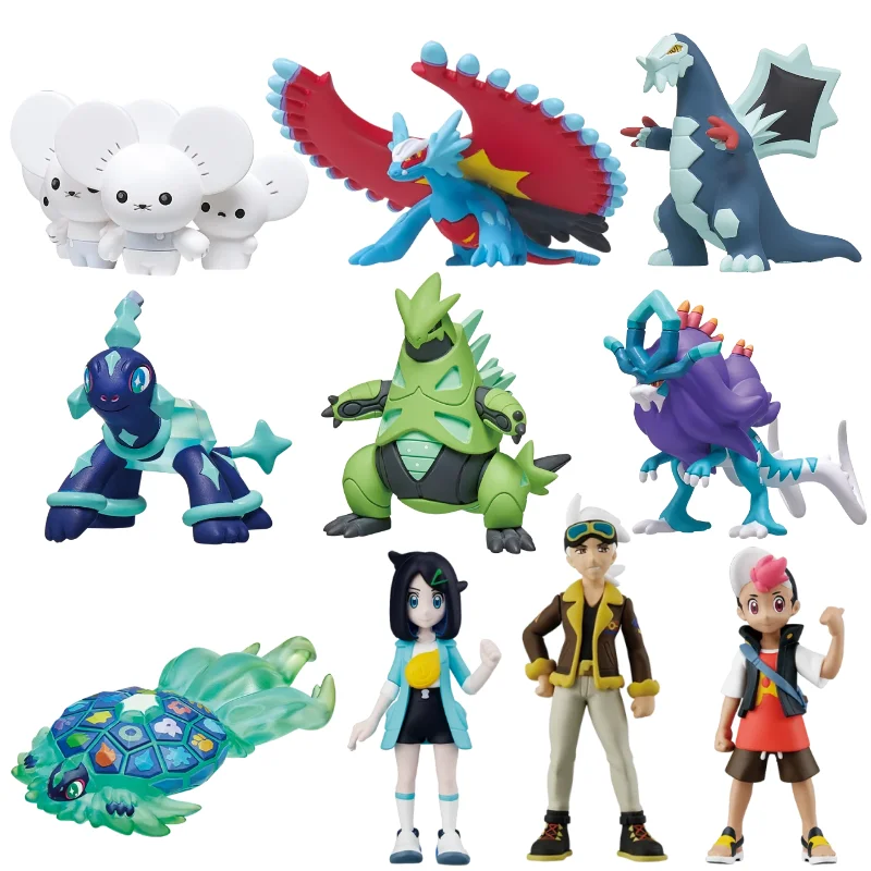 Newest TOMY Pokemon Figures Skeledirge Meowscarada Quaquaval Charcadet Pokémon Scarlet Violet Paldea Region Collection Gift