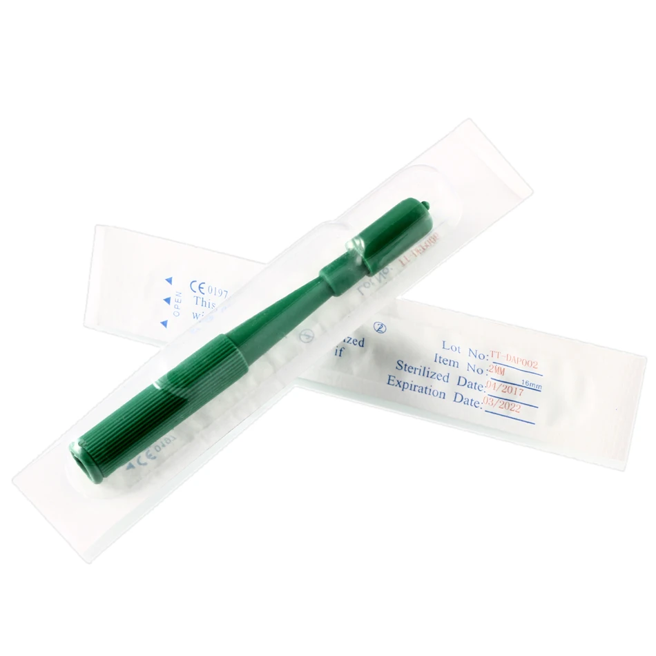 1pcs Disposable Professional Biopsy Dermal Puncher For Skin Piercing Body Jewelry Tool Easy Use Sterilized Dermal Anchor Punch