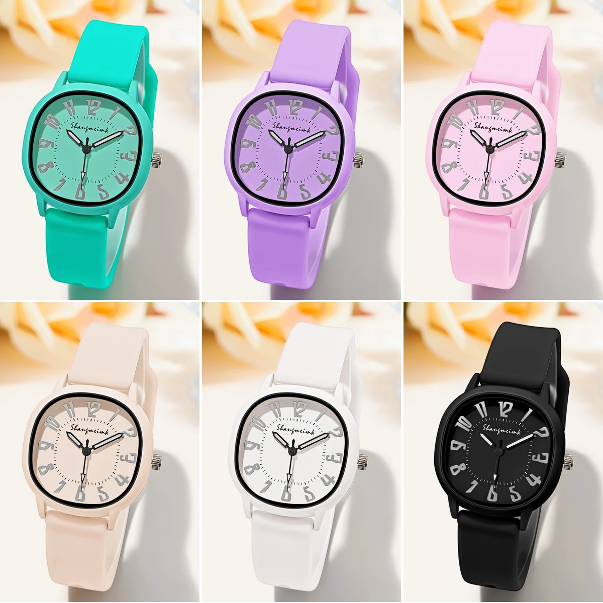 Fashion Women's Watch Silicone Strap Wristwatch Quartz Watches For Women Clock Ladies Watch Gift Reloj Mujer relojes de mujer