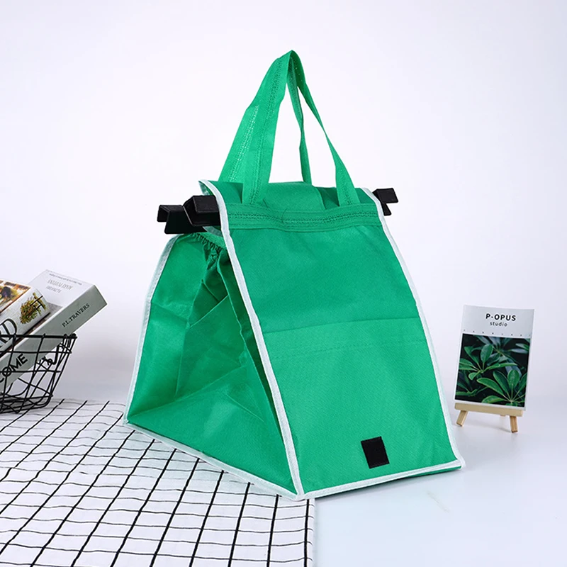 Supermarket Shopping Bag Eco Friendly Trolley Tote Thicken Cart Bags Large Capacity Handbags Foldable Reusable Women Cart Bag