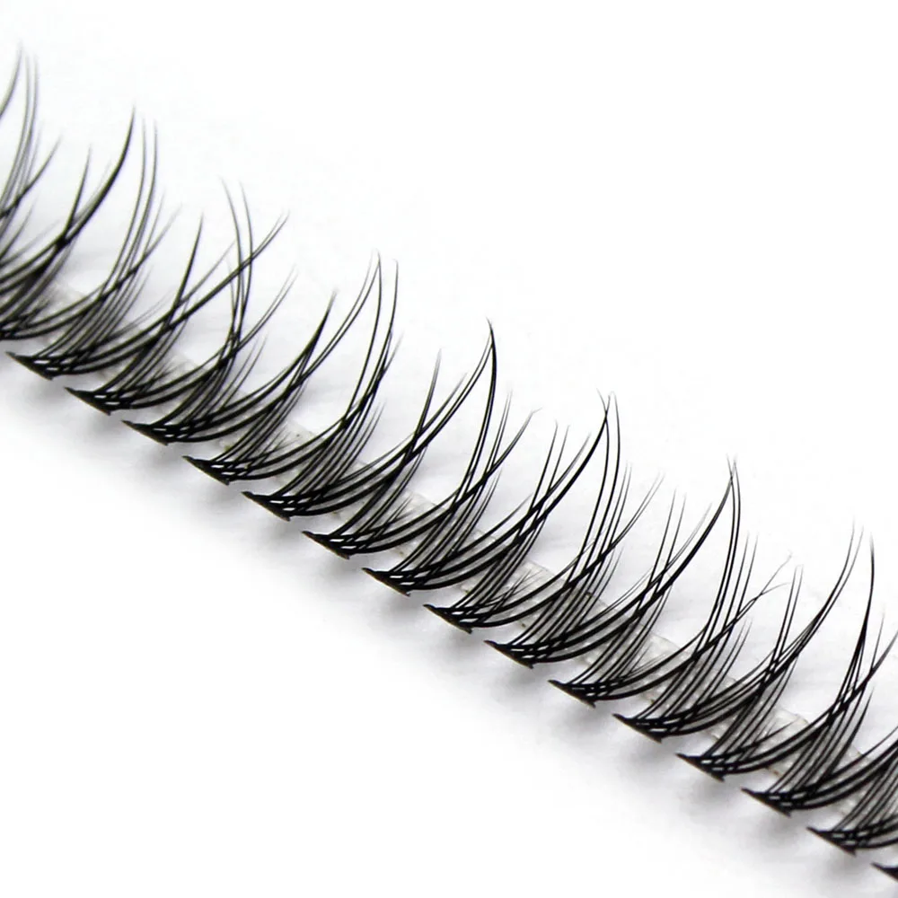 DIY Clustered Eyelash Extensions Dovetail Segmented Eyelashes Volume 3D Fluffy Natural Segmented False Eyelashes Single Bundle