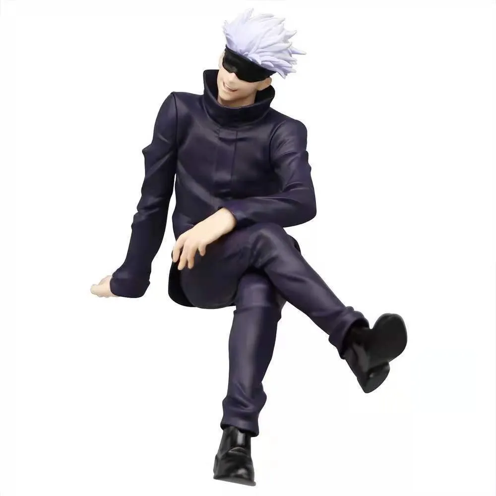 11cm New Gojo Satoru Anime Jujutsu Kaisen Action Figure Itadori Yuji Seated Noodle Stopper Model Toys Japanese Dolls Hobbies