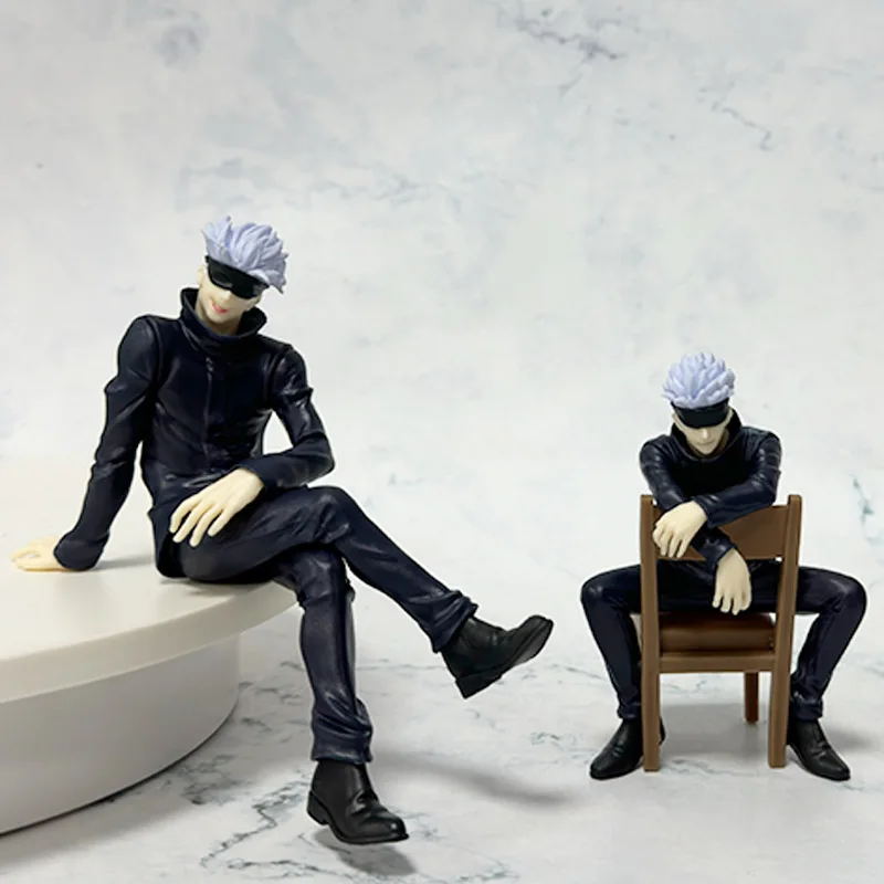 11cm New Gojo Satoru Anime Jujutsu Kaisen Action Figure Itadori Yuji Seated Noodle Stopper Model Toys Japanese Dolls Hobbies