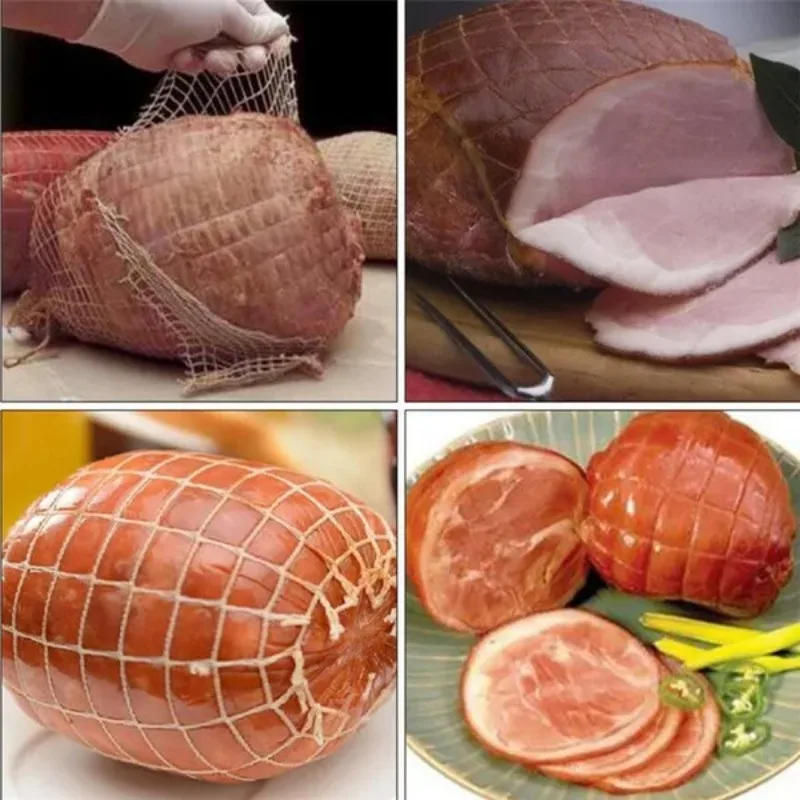 Cotton Meat Net Hot Dog Ham Sausage Butcher's Roast Cooking String Net