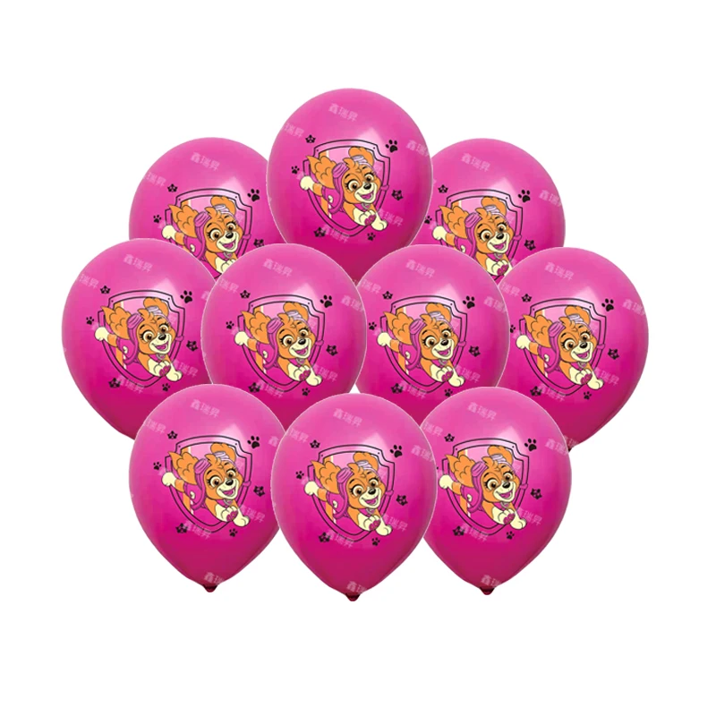 10Pcs Paw Patrol Latex Balloon Set Party Supplies Boy GirlBirthday Party Baby Shower Party Decorations Kid Toys Classic Toys