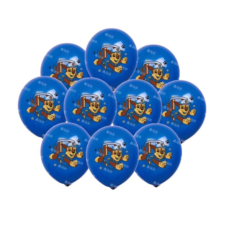 10Pcs Paw Patrol Latex Balloon Set Party Supplies Boy GirlBirthday Party Baby Shower Party Decorations Kid Toys Classic Toys