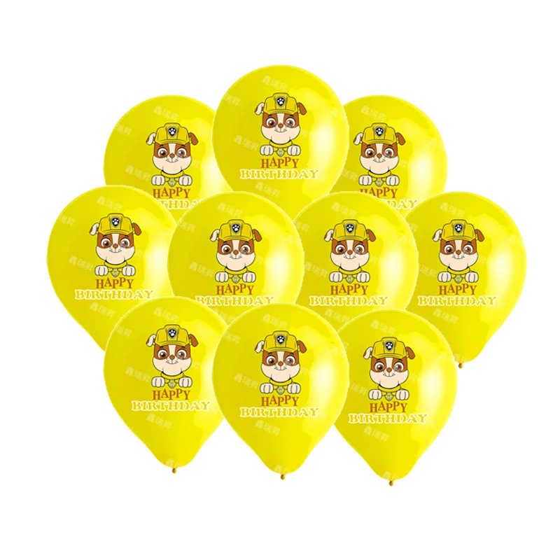 10Pcs Paw Patrol Latex Balloon Set Party Supplies Boy GirlBirthday Party Baby Shower Party Decorations Kid Toys Classic Toys