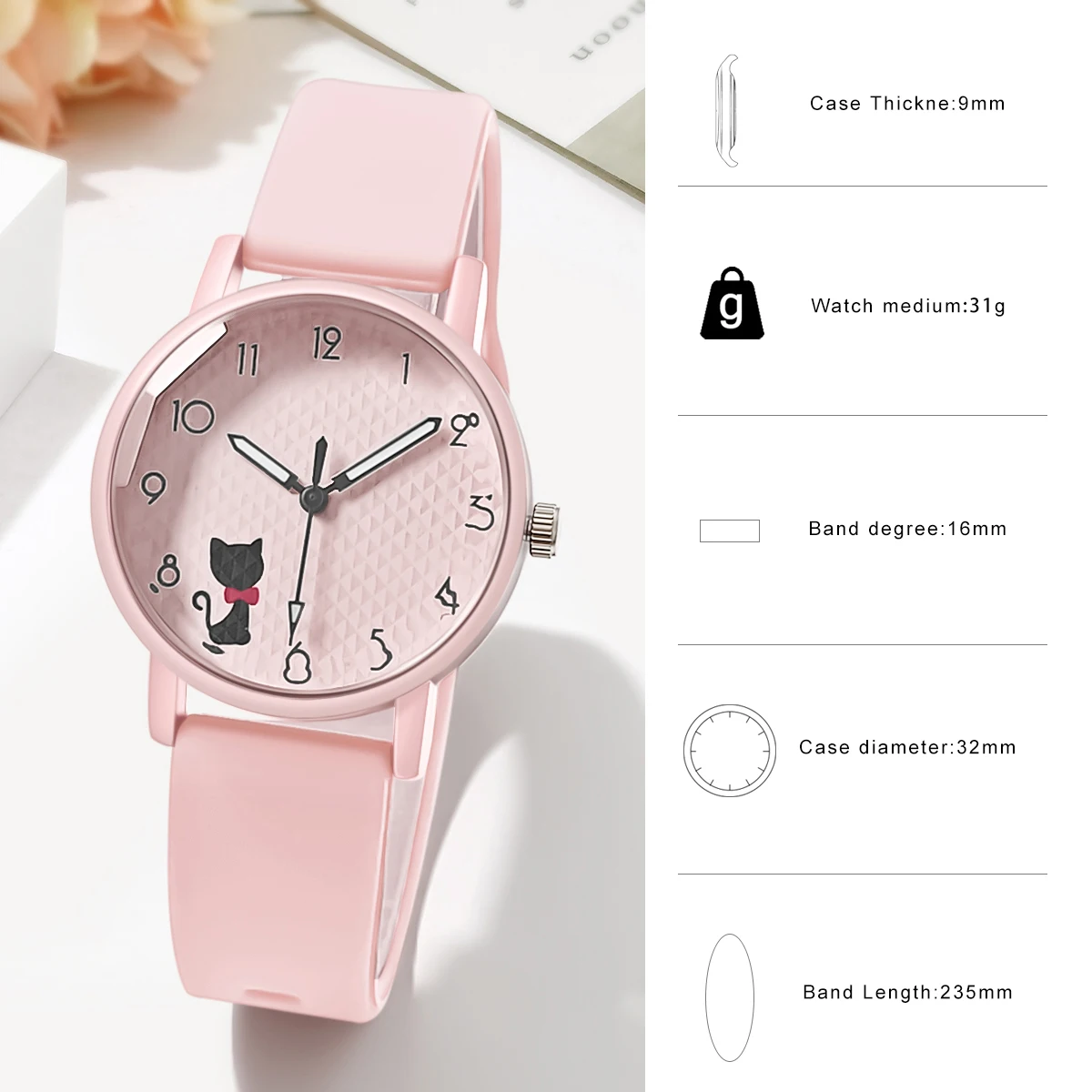 Women Watch Casual Wristwatch Quartz Watches For Women Clock Ladies Silicone Strap Watches Gift Reloj Mujer relogio feminino