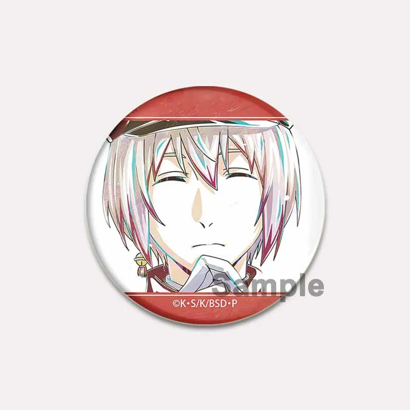 Nakajima Atsushi Dazai Osamu Ryunosuke Akutagawa Izumi Kyouka Nakahara Chuya Cute Brooch Pins Comic Characters Badge on Backpack