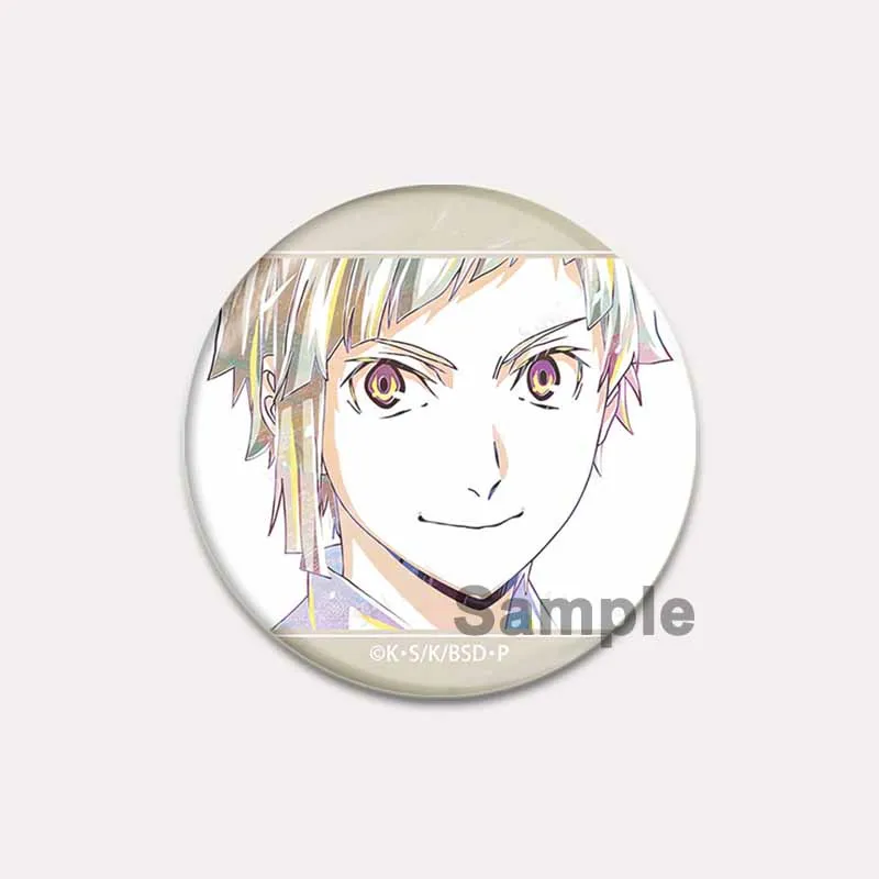 Nakajima Atsushi Dazai Osamu Ryunosuke Akutagawa Izumi Kyouka Nakahara Chuya Cute Brooch Pins Comic Characters Badge on Backpack