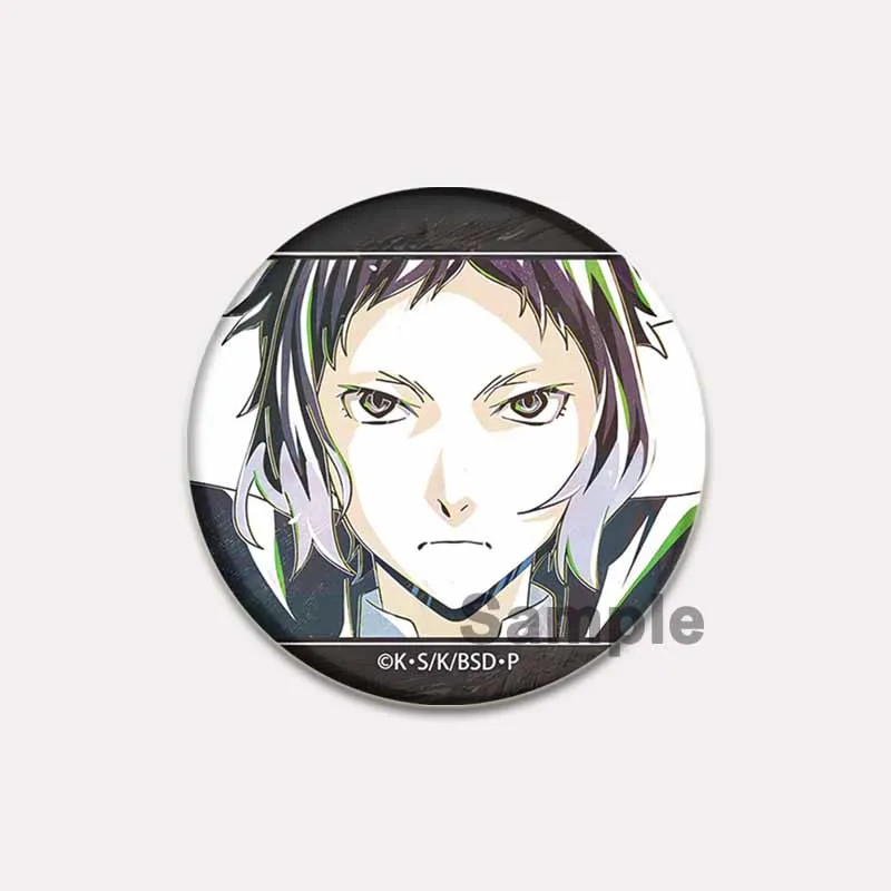 Nakajima Atsushi Dazai Osamu Ryunosuke Akutagawa Izumi Kyouka Nakahara Chuya Cute Brooch Pins Comic Characters Badge on Backpack