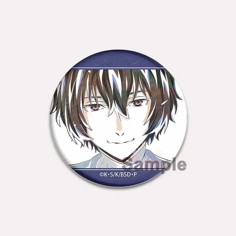Nakajima Atsushi Dazai Osamu Ryunosuke Akutagawa Izumi Kyouka Nakahara Chuya Cute Brooch Pins Comic Characters Badge on Backpack