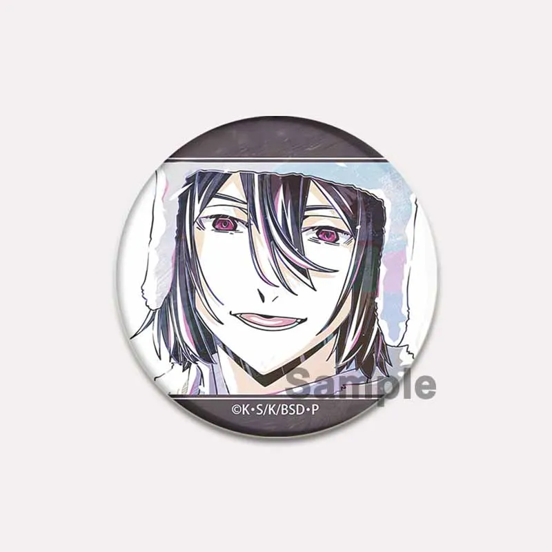 Nakajima Atsushi Dazai Osamu Ryunosuke Akutagawa Izumi Kyouka Nakahara Chuya Cute Brooch Pins Comic Characters Badge on Backpack