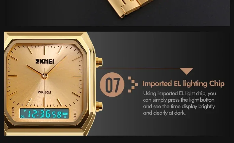 SKMEI 1220 Quartz Wristwatches relogio masculino Fashion Casual Watch Men Digital Dual Time Sports Chronograph 3bar Waterproof