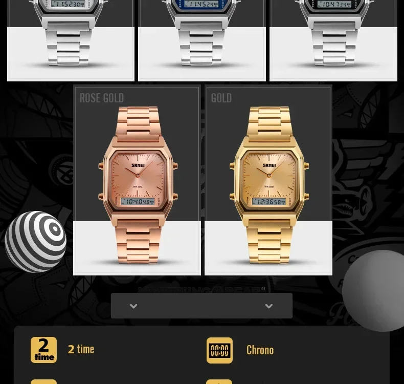 SKMEI 1220 Quartz Wristwatches relogio masculino Fashion Casual Watch Men Digital Dual Time Sports Chronograph 3bar Waterproof