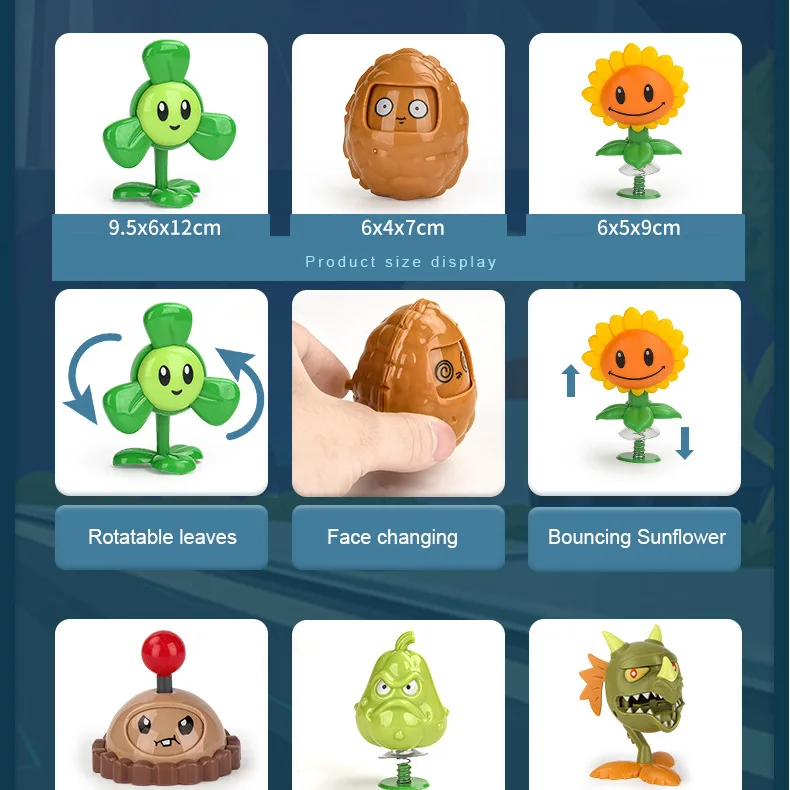 New Role PLANTS VS ZOMBIES 2 PVZ Toys Full Set Gift For Boys Box-packed Children's Dolls Action Figure Model Present Map