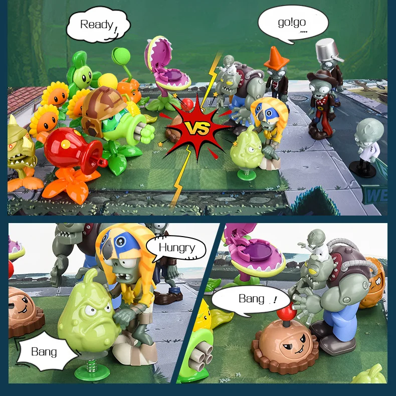New Role PLANTS VS ZOMBIES 2 PVZ Toys Full Set Gift For Boys Box-packed Children's Dolls Action Figure Model Present Map