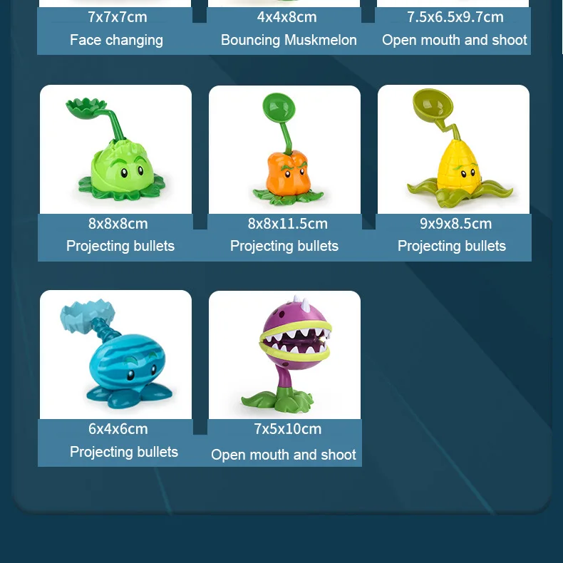 New Role PLANTS VS ZOMBIES 2 PVZ Toys Full Set Gift For Boys Box-packed Children's Dolls Action Figure Model Present Map