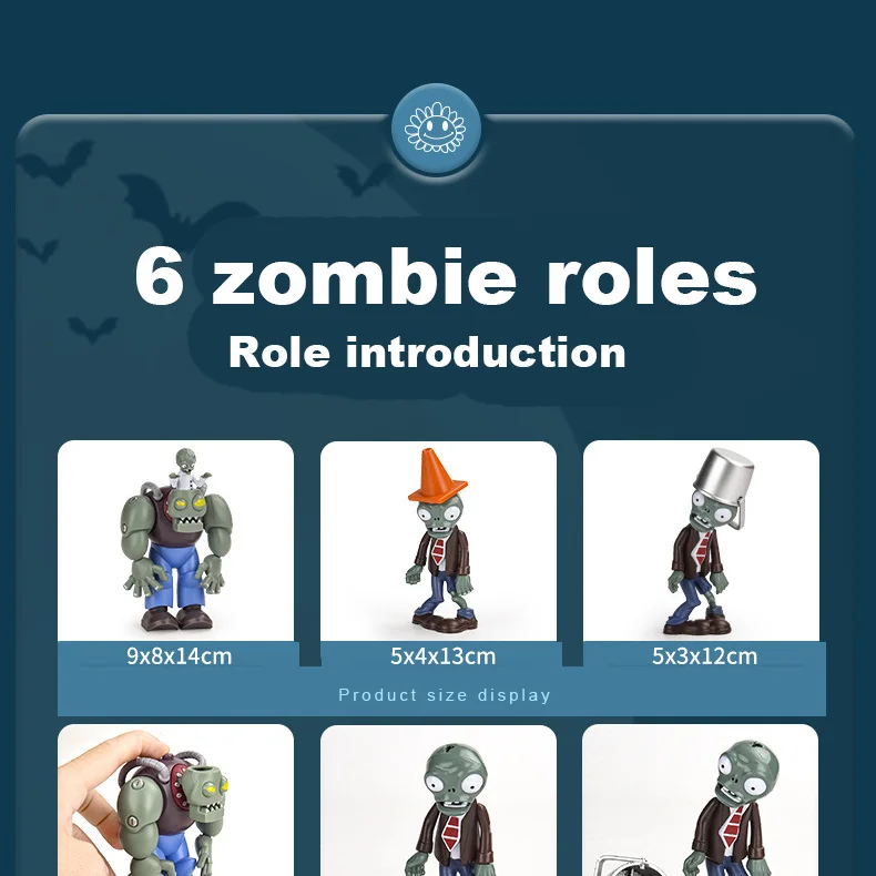 New Role PLANTS VS ZOMBIES 2 PVZ Toys Full Set Gift For Boys Box-packed Children's Dolls Action Figure Model Present Map
