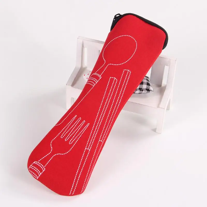 1PC Portable Cutlery Bag Cutlery Bag Cutlery Bag Travel Packaging Storage Box Cutlery Picnic Fork Spoon Bag