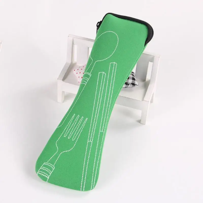 1PC Portable Cutlery Bag Cutlery Bag Cutlery Bag Travel Packaging Storage Box Cutlery Picnic Fork Spoon Bag
