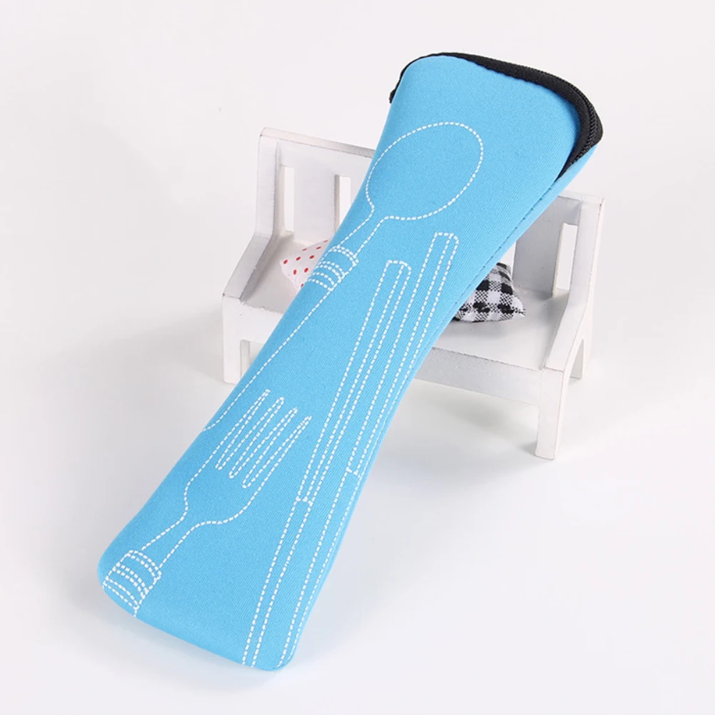 1PC Portable Cutlery Bag Cutlery Bag Cutlery Bag Travel Packaging Storage Box Cutlery Picnic Fork Spoon Bag
