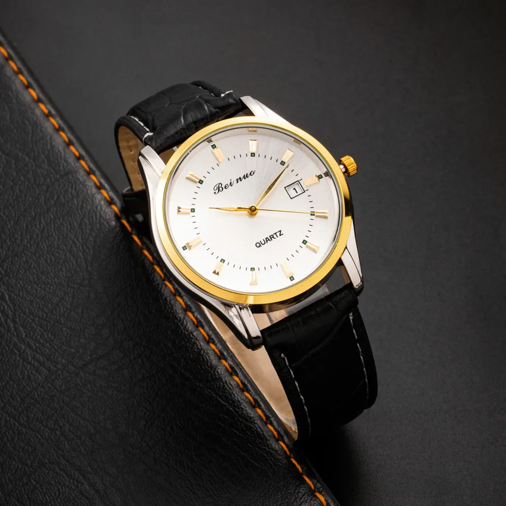 Top Brand Men's Watches Luxury Simple Quartz Wrist Watches for Men Leather Belt Fashion Business Male Clock Relogios Masculino