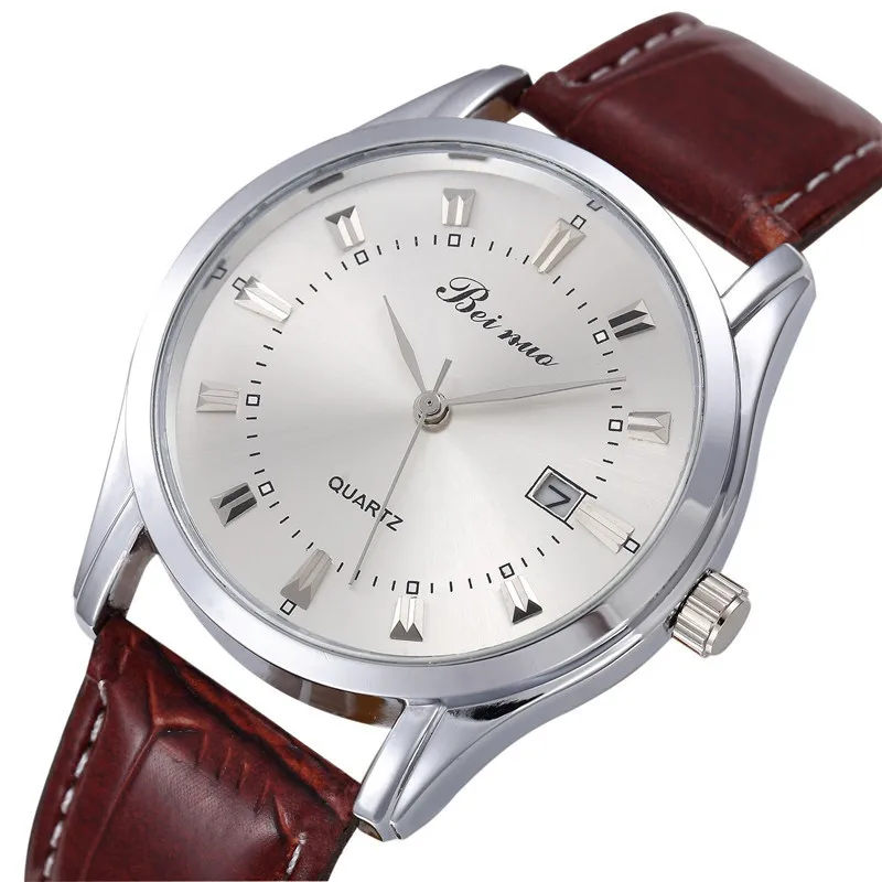 Top Brand Men's Watches Luxury Simple Quartz Wrist Watches for Men Leather Belt Fashion Business Male Clock Relogios Masculino