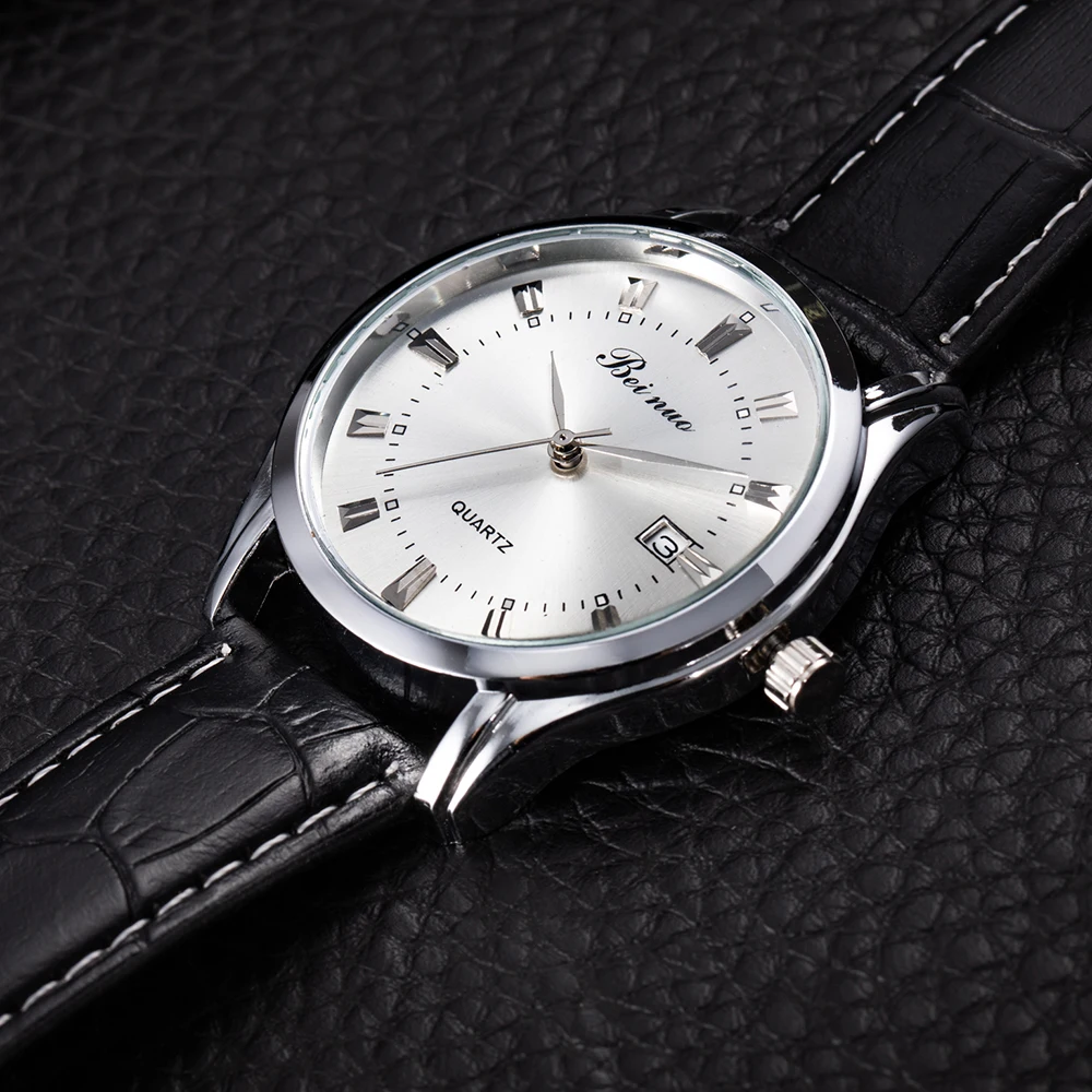 Top Brand Men's Watches Luxury Simple Quartz Wrist Watches for Men Leather Belt Fashion Business Male Clock Relogios Masculino