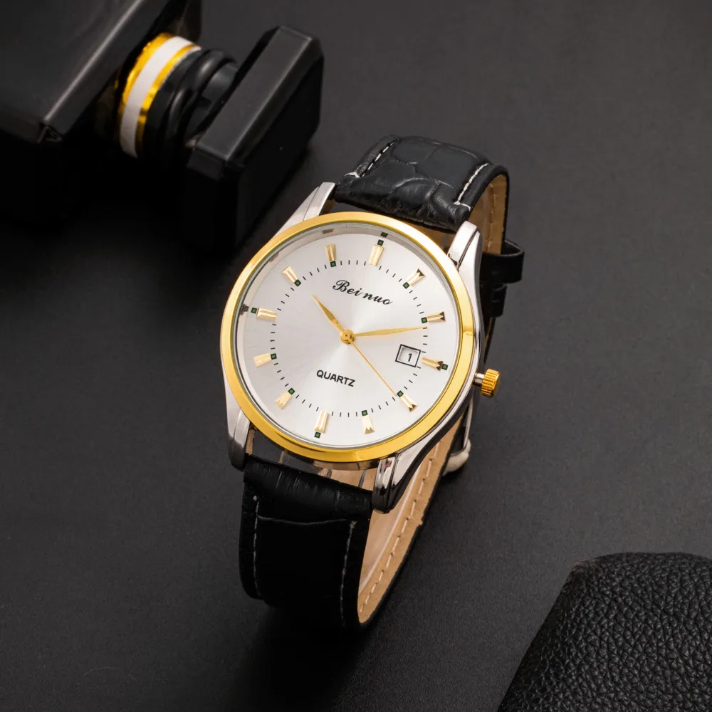 Top Brand Men's Watches Luxury Simple Quartz Wrist Watches for Men Leather Belt Fashion Business Male Clock Relogios Masculino