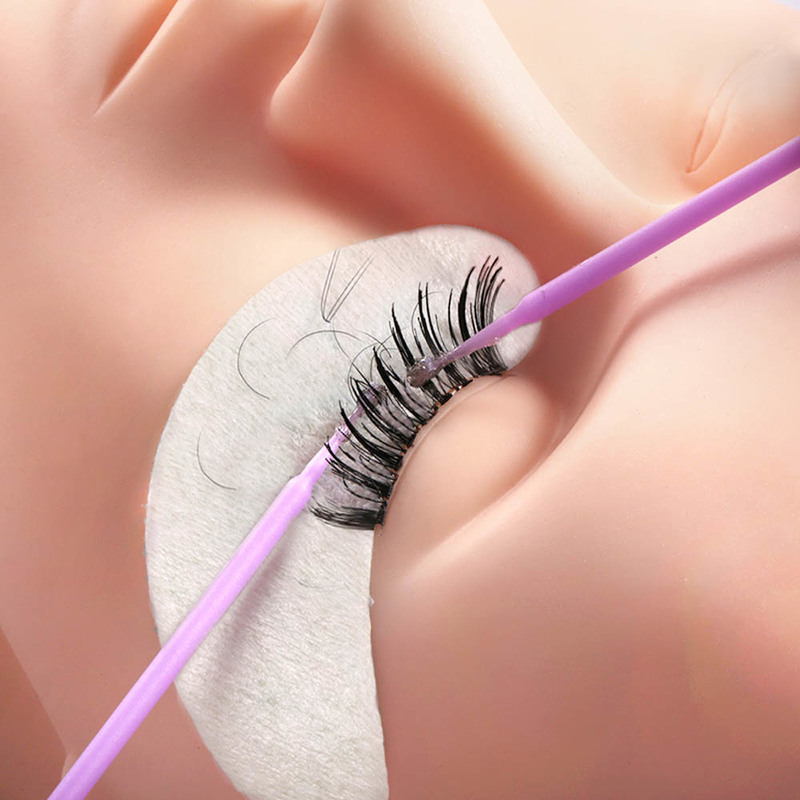 500pcs/lot Eyelash Extension Cleaning Swabs Lash Lift Glue Remover Applicators Microblade Makeup Micro Brushes Tool