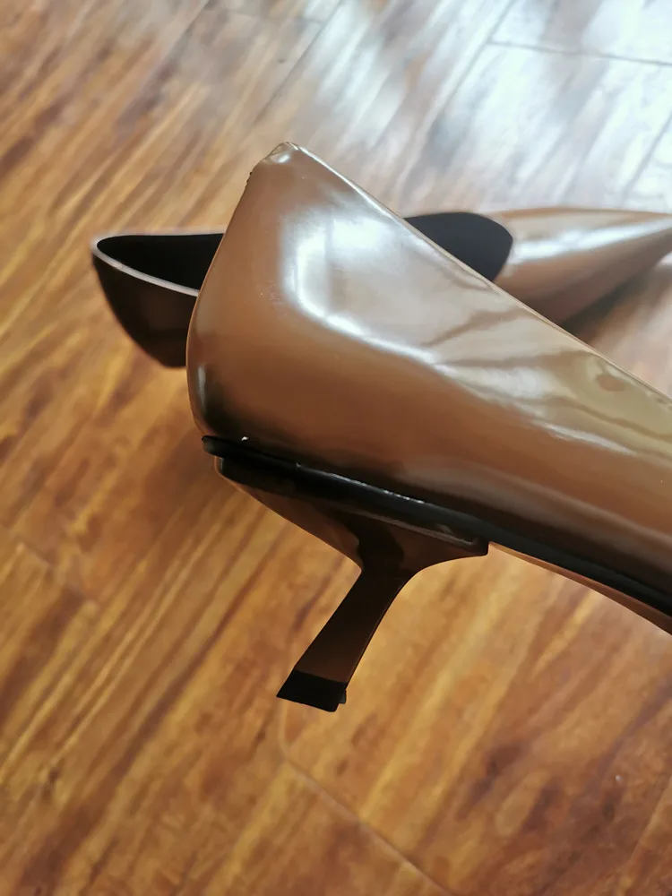 MKKHOU Fashion Pumps New High Quality Real Leather Simple Pointed Shallow Elegant High Heels Daily Commuter Women Shoes