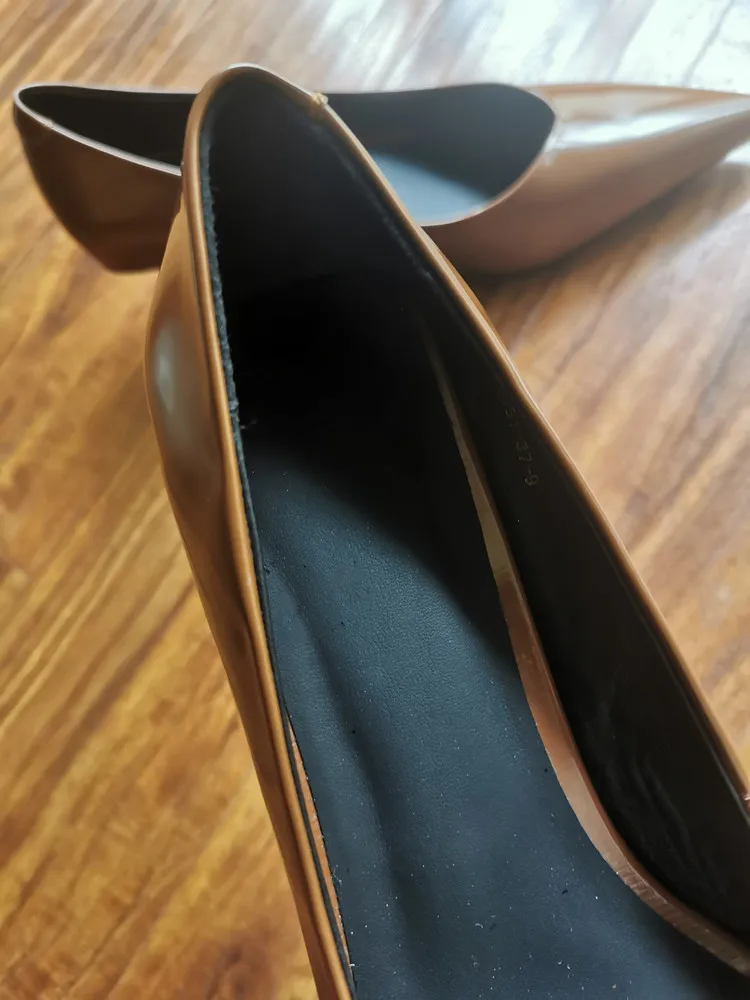 MKKHOU Fashion Pumps New High Quality Real Leather Simple Pointed Shallow Elegant High Heels Daily Commuter Women Shoes