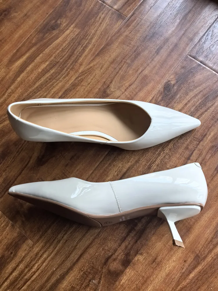 MKKHOU Fashion Pumps New High Quality Real Leather Simple Pointed Shallow Elegant High Heels Daily Commuter Women Shoes